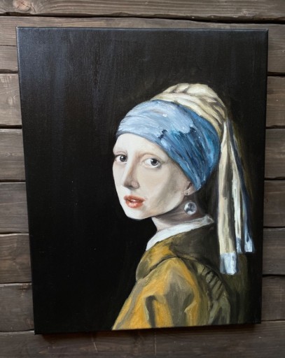 Zdjęcie oferty: Dziewczyna z perłą Jana Vermeera ,reprodukcja 