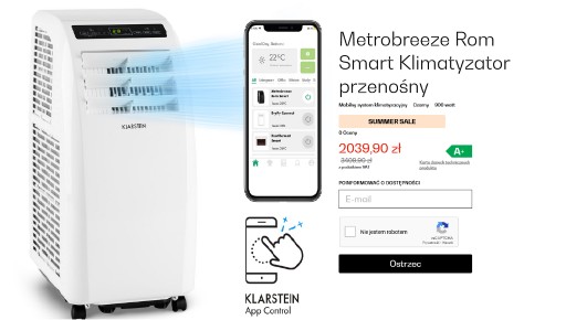 Zdjęcie oferty: Świetny Klimatyzator przenośny SmartWifi 10000 BTU