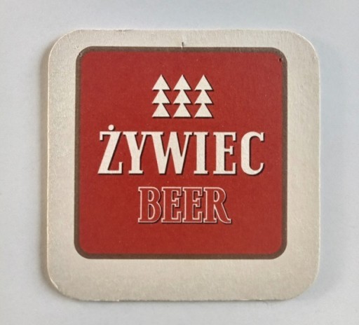 Zdjęcie oferty: PODSTAWKA POD PIWO  > ŻYWIEC <  PRZESUNIĘTY DRUK