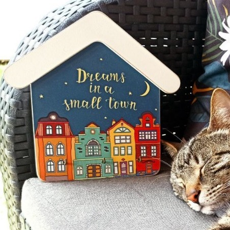 Zdjęcie oferty: Wieszak na klucze "DREAMS IN A SMALL TOWN"