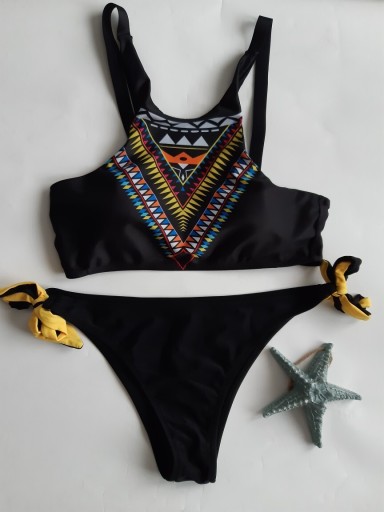 Zdjęcie oferty: Strój kąpielowy bikini kostium kąpielowy czarny SM
