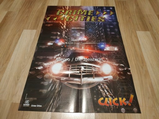 Zdjęcie oferty: Plakat CRIME CITIES / GROUND CONTROL rok 2000 nowy