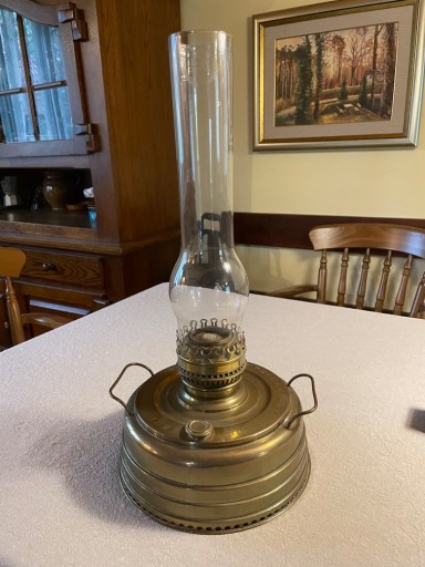 Zdjęcie oferty: Stara lampa naftowa DUŻA Ardent Heating kryształ