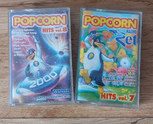 Zdjęcie oferty: 2 kasety magnetofonowe dance i pop Popcorn Hits
