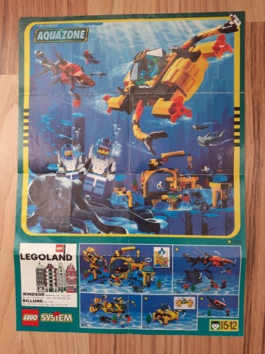 Zdjęcie oferty: Ulotka plakat Lego 1996 Aquazone A4