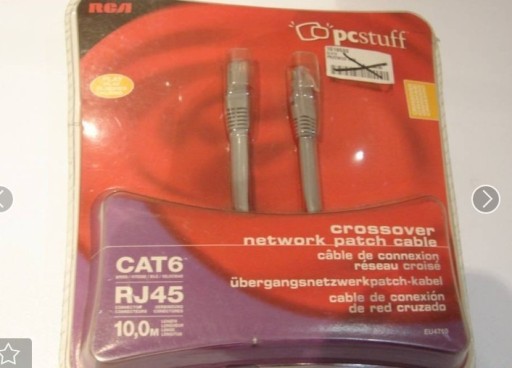 Zdjęcie oferty: Kabel RJ45 Cat6 10m cross crossover