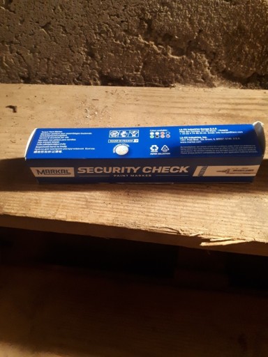 Zdjęcie oferty: Security check paint marker zolty