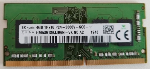 Zdjęcie oferty: 4GB RAM (DDR4-2666/PC4-21300) SO-DIMM SK HYNIX