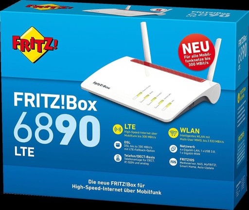 Zdjęcie oferty: Router Wi-Fi FRITZ!Box 6890 LTE DSL WAN MESH