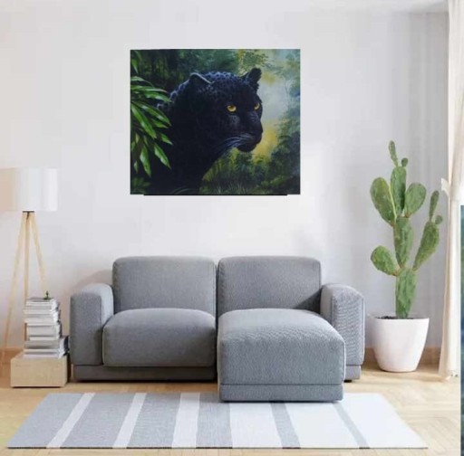 Zdjęcie oferty: Malowanie po numerach lampart w dżung-  40 x 50 cm