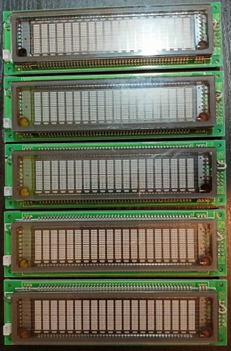 Zdjęcie oferty: Wyświetlacze VFD 2x20 CU20029ECPB-W1J komplet 5szt