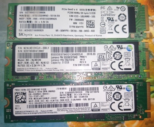 Zdjęcie oferty:  Dysk SSD 512Gb  PCIe M.2