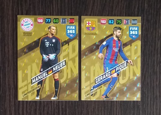 Zdjęcie oferty: ZŁOTE KARTY FIFA 365 MANUEL NEUER + GERARD PIQUE