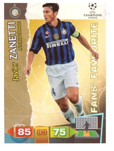 Zdjęcie oferty: PANINI CHAMPIONS LEAGUE 11/12 ZANETTI INTER