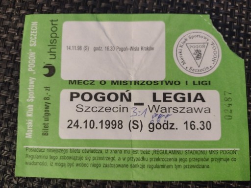 Zdjęcie oferty: Pogoń Szczecin - Legia Warszawa       ulgowy
