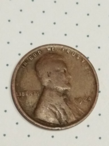 Zdjęcie oferty: Moneta 1 cent usa Lincoln 1924