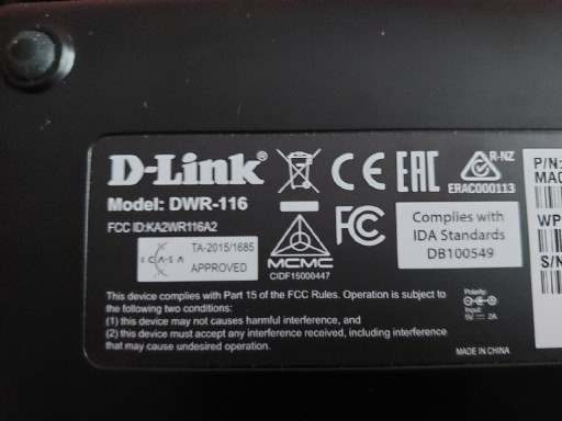 Zdjęcie oferty: Router D-Link DWR 116   komplet bez simlocka