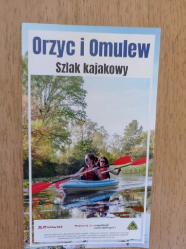 Zdjęcie oferty: Orzyc i Omulew mapa kajakowa 