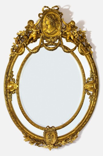 Zdjęcie oferty: Monumentalne lustro złocone, dr. pol. XIX wieku.