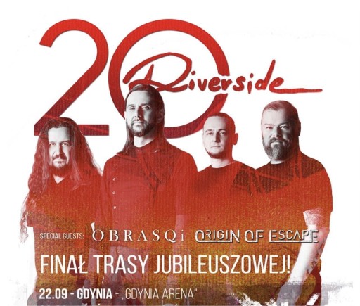 Zdjęcie oferty: 2 Bilety na koncert Riverside Gdynia 22.09.2022