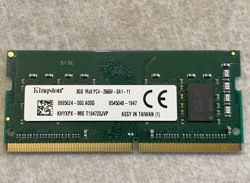 Zdjęcie oferty: Pamięć RAM DDR4 8GB Kingston PC4-2666 SODIMM