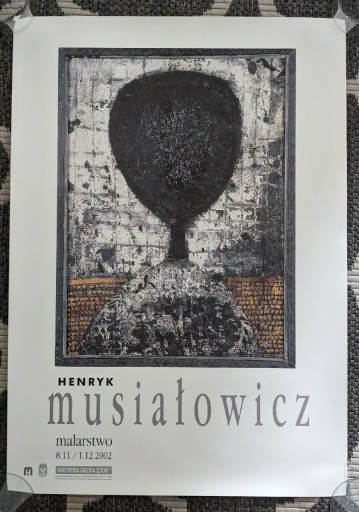 Zdjęcie oferty: Plakat Henryk Musiałowicz, wystawa 2002, dekoracja