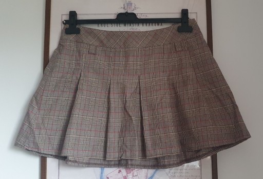 Zdjęcie oferty: H&M spódniczka plisowana w kratkę mundurek 40