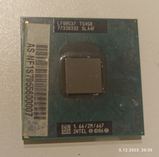 Zdjęcie oferty: Procesor Intel Core 2 Duo T5450 SLA4F 1.66GHz-tani