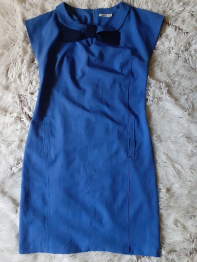 Zdjęcie oferty: sukienka elegancka, niebieska, Sheer, rozmiar 40