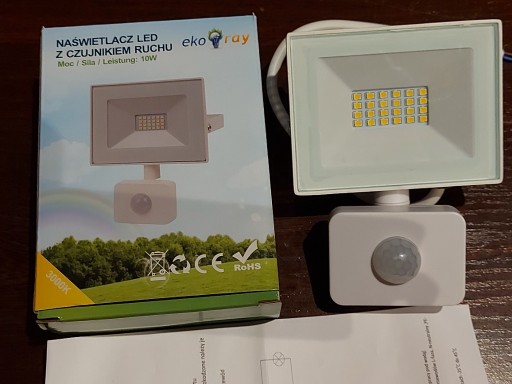 Zdjęcie oferty: Naświetlacz Halogen 10W SMD z czujnikiem ruchu