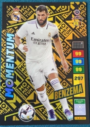 Zdjęcie oferty: Benzema Momentum Panini La Liga 