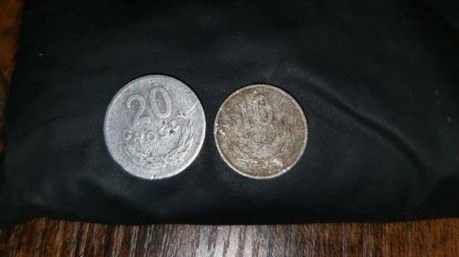Zdjęcie oferty: 20 groszy 10 groszy 1972 1977 
