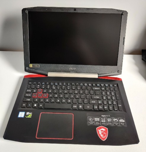 Zdjęcie oferty: Laptop do gier Acer VX15, I7 1050ti 16ram 128/512