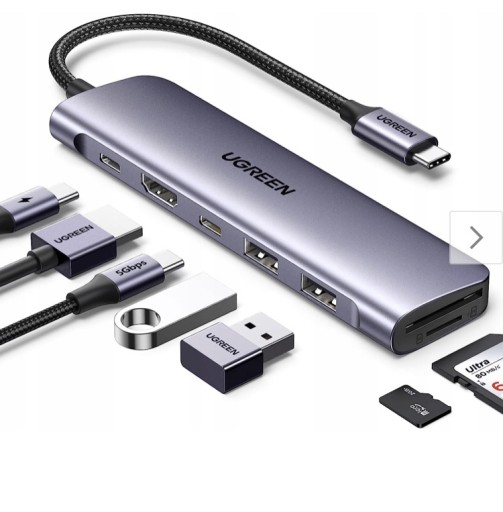 Zdjęcie oferty: UGREEN Hub USB C z 4K HDMI, 100W PD 7 w 1