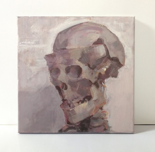 Zdjęcie oferty: obraz na płótnie, czaszka, 30x30cm