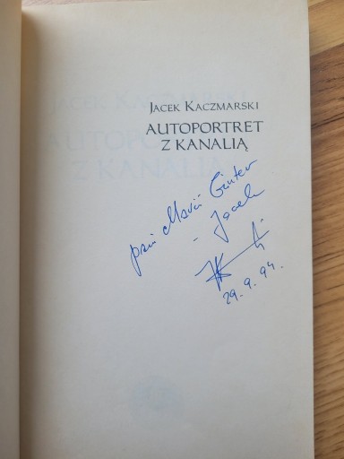 Zdjęcie oferty: Jacek KACZMARSKI + autograf Autoportret z kanalią