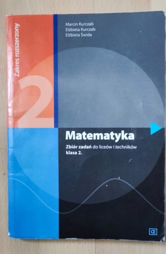 Zdjęcie oferty: Matematyka 2 Zbiór zadań Zakres rozszerzony Elżbie