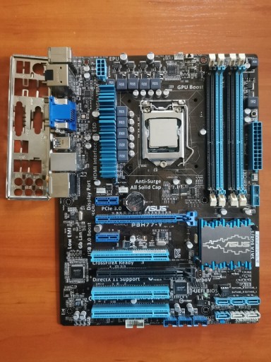 Zdjęcie oferty: Płyta główna Asus P8H77-V i5 2500k 1155 maskownica