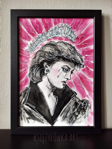 Zdjęcie oferty: Księżna Diana portret akwarela