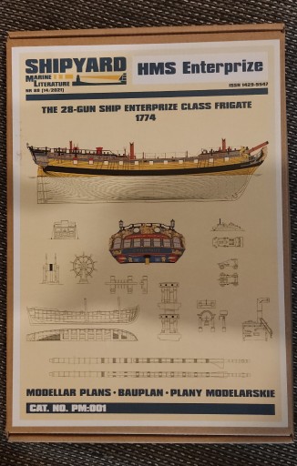 Zdjęcie oferty: Plany modelarskie HMS Enterprize Shipyard PM001