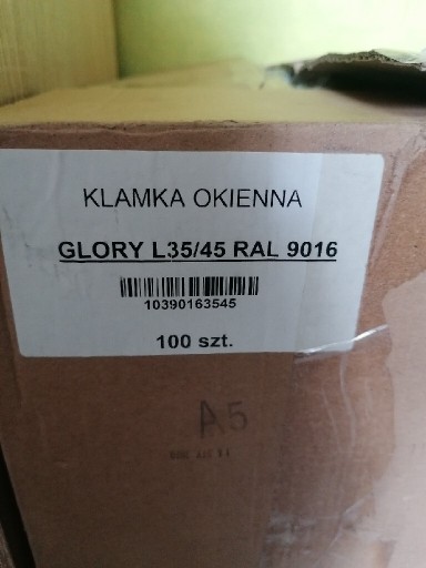 Zdjęcie oferty: Biała  Plastikowa Klamka do okna. 