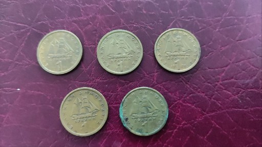 Zdjęcie oferty: Grecja 1 drachma 1976, 1978, 1980, 1982, 1984