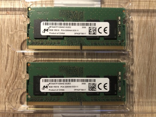 Zdjęcie oferty: RAM DDR4 SODIMM 3200MHz Micron 2x8 GB (16 GB)