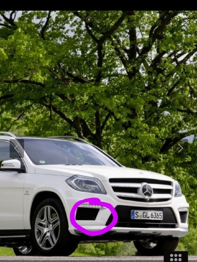 Zdjęcie oferty: Kratka LED Zderzak Mercedes GL X166 / prawy przód