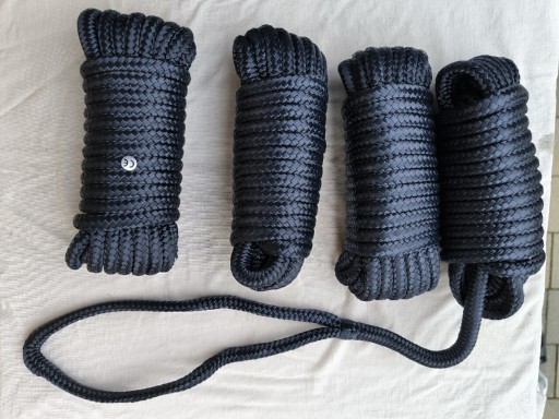 Zdjęcie oferty: Lina cumownicza 10 mm 7 m 4 szt granat