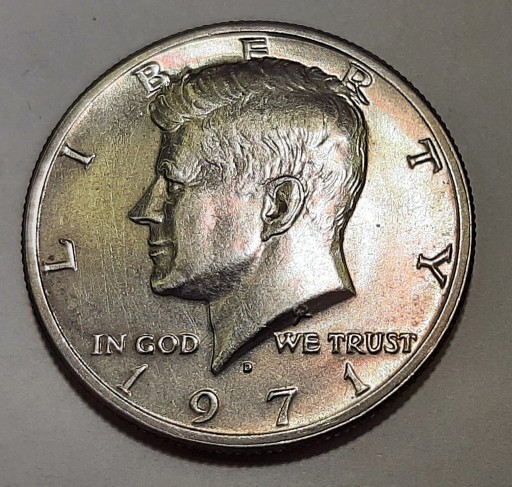 Zdjęcie oferty: HALF DOLLAR 1/2 dolara Kennedy 1971 (D) 