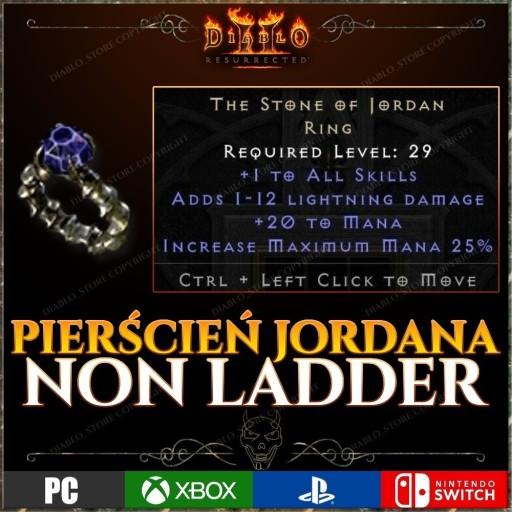 Zdjęcie oferty: Diablo 2 Resurrected Soj Stone Of Jordan Kamień