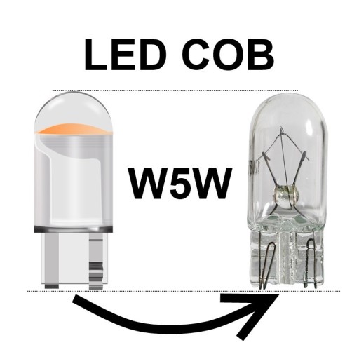 Zdjęcie oferty: LED COB W5W biała neutralna 12V - Szybka wysyłka