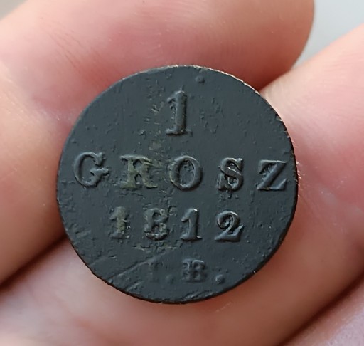 Zdjęcie oferty: Grosz Księstwo Warszawskie. 1812 IB. Ładny