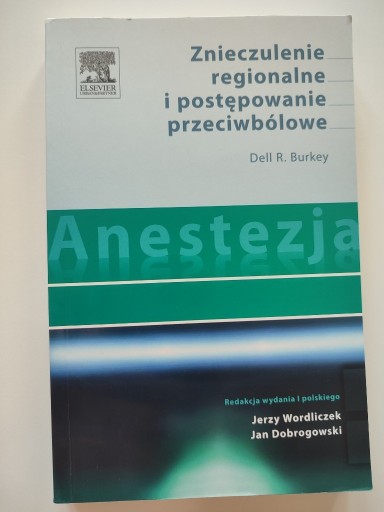 Zdjęcie oferty: ANESTEZJA DELL R. BURKEY ZNIECZULENIE REGIONALNE